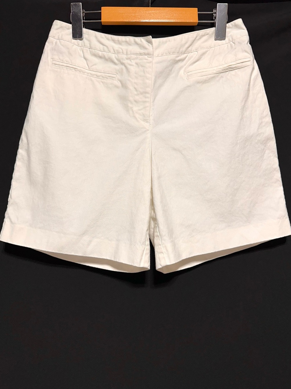 Lizgolf Ecru Linen Blend Golf Shorts Size 6 Preppy Resort